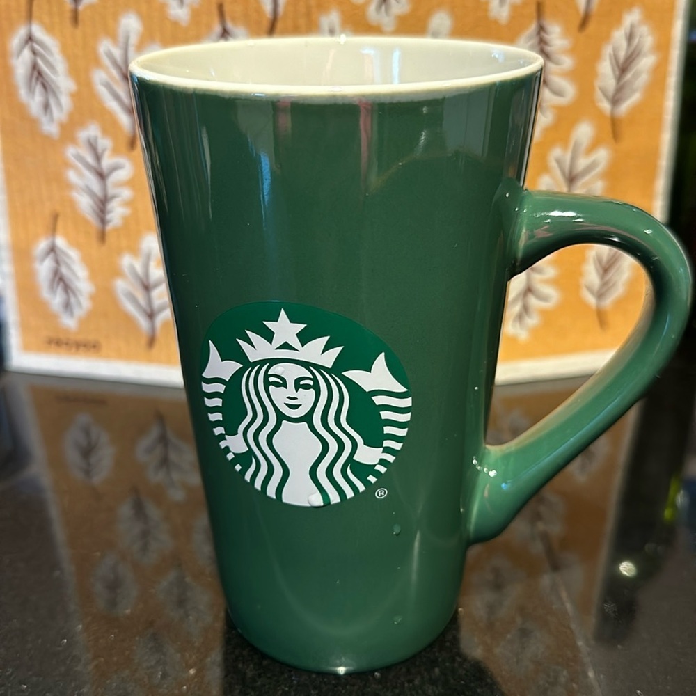 Starbucks 2020 Green Ceramic Coffee Cup Mug Classic Mermaid Logo 16 oz 473ml